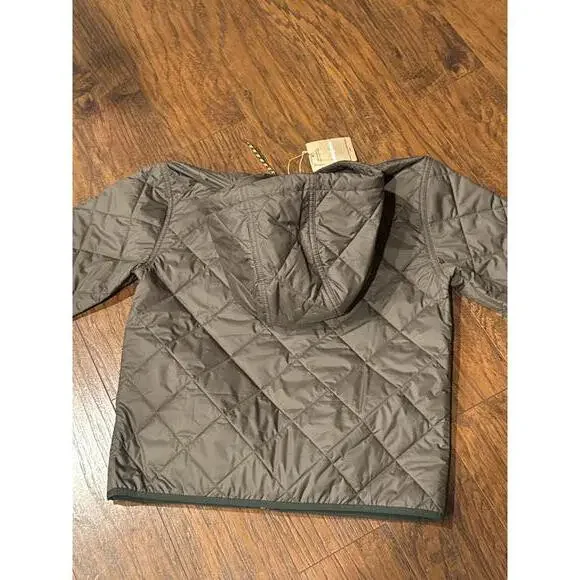 Patagonia Diamond Quilted Bomber Hoody Jacket Women's Size L NWT Basin Green - Picture 8 of 9